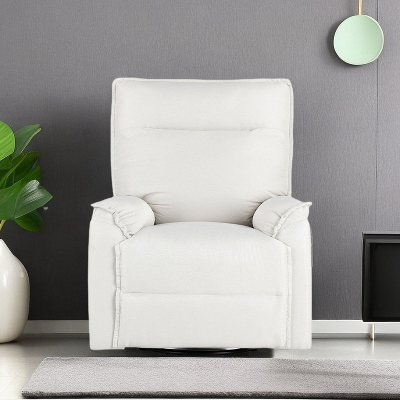 Fauteuil inclinable Sobine, Mélange de lin beige