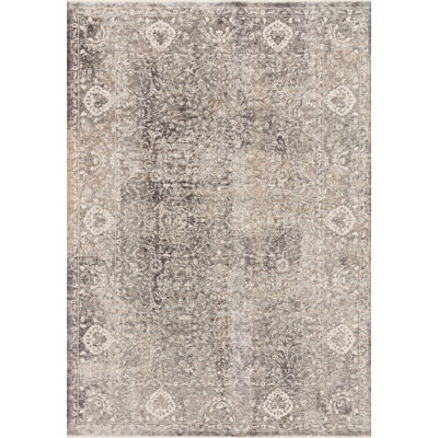 Tapis gris zone oriental Wilmslow
