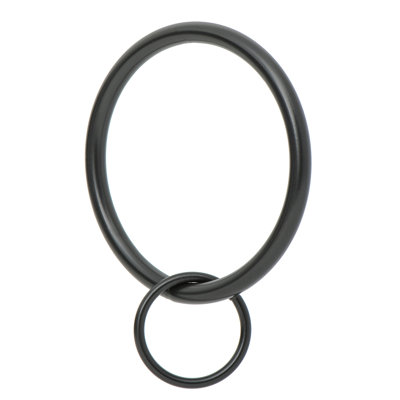 Drapery Eyelet Curtain Rings - 2" Ring Loop for Hook Pins, Set of 14