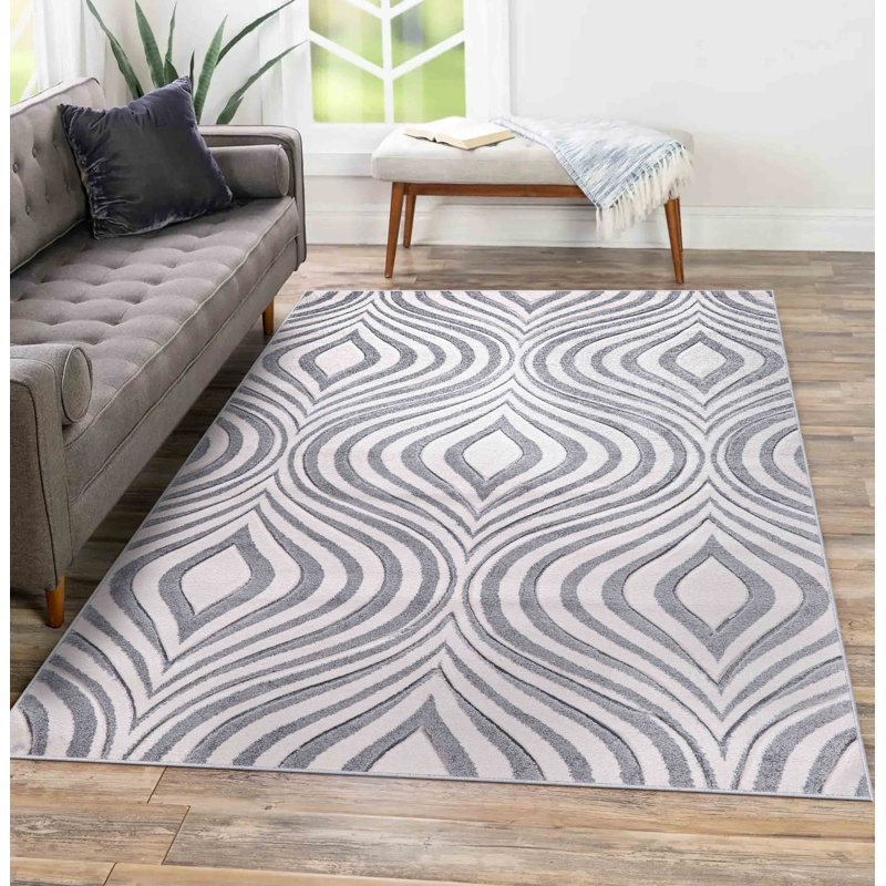 Almando Geometric Area Rug, Rectangle 120 x 170cm