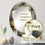 Hughsby - Miroir mural moderne ovale-380364747