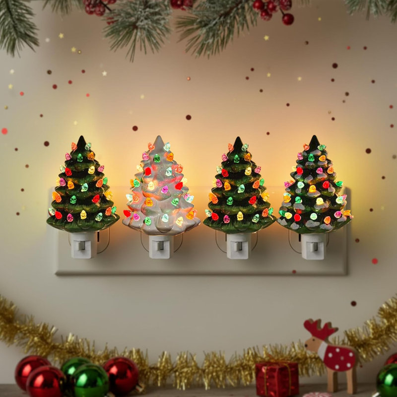 Christmas Ceramic Tree Night Light