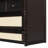 Full Size Murphy Bed With Large Drawers,Espresso