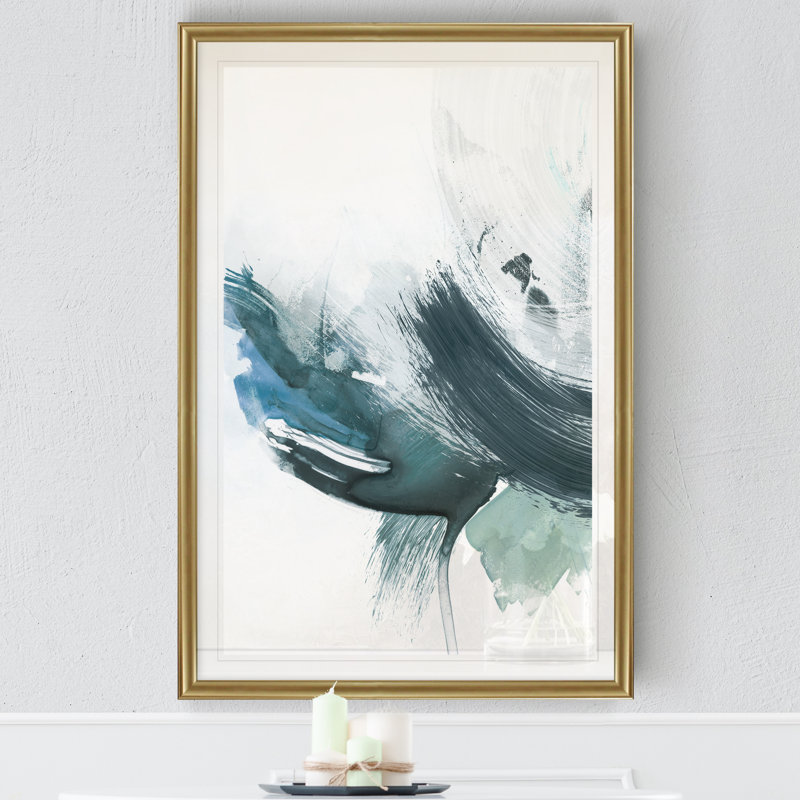 «Liftig Coastal Crush I», reproduction sur toile, H 18,5 po x l 24,5 po x P 1,5 po, Cadre doré