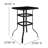 Outdoor Dining Set - 4-Person Bistro Set - Outdoor Bar Table with All-Weather Patio Stools-1194941081