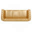 Canapé Chesterfield 3 places avec accoudoirs roulés