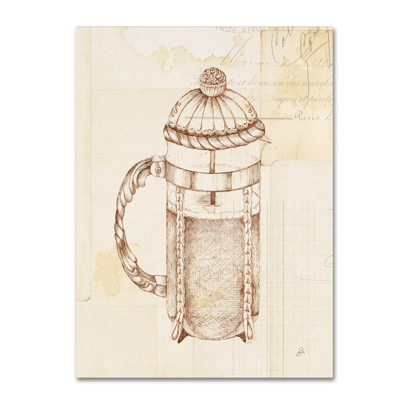 « authentic coffee ii », impression sur toile tendue, H 19 po x l 14 po x P 2 po
