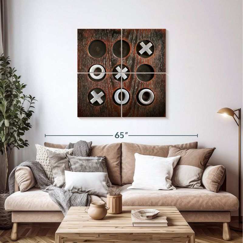 Tic Tac Toe Senne, H 38 po x l 38 po