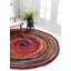Tapis brun en coton tressé à la main Munford-40282588