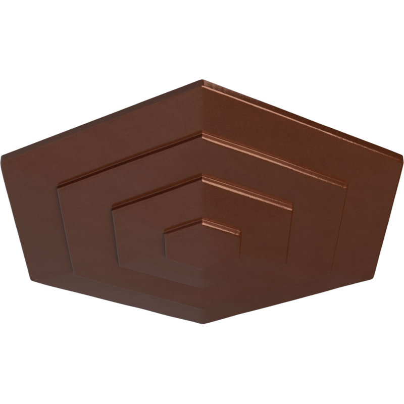 Médaillon de plafond 23 1/4 po x P 7/8 po Woodruff, Pièce de cuivre