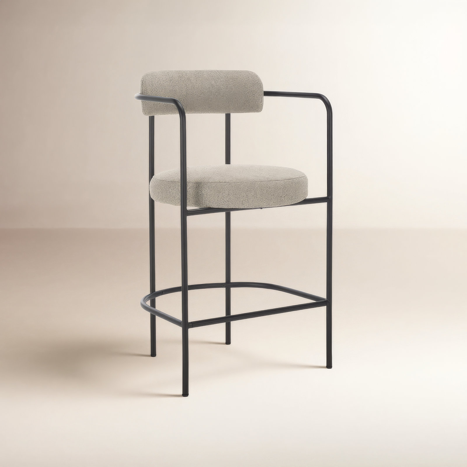 Liana 27" Bar Stool, Gray