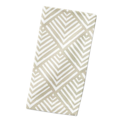 Cotton Twill Geometric Rectangle Napkin