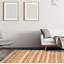 Tapis beige / crème en laine noué à la main