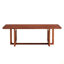 Table basse rectangulaire en bois massif de style chinois