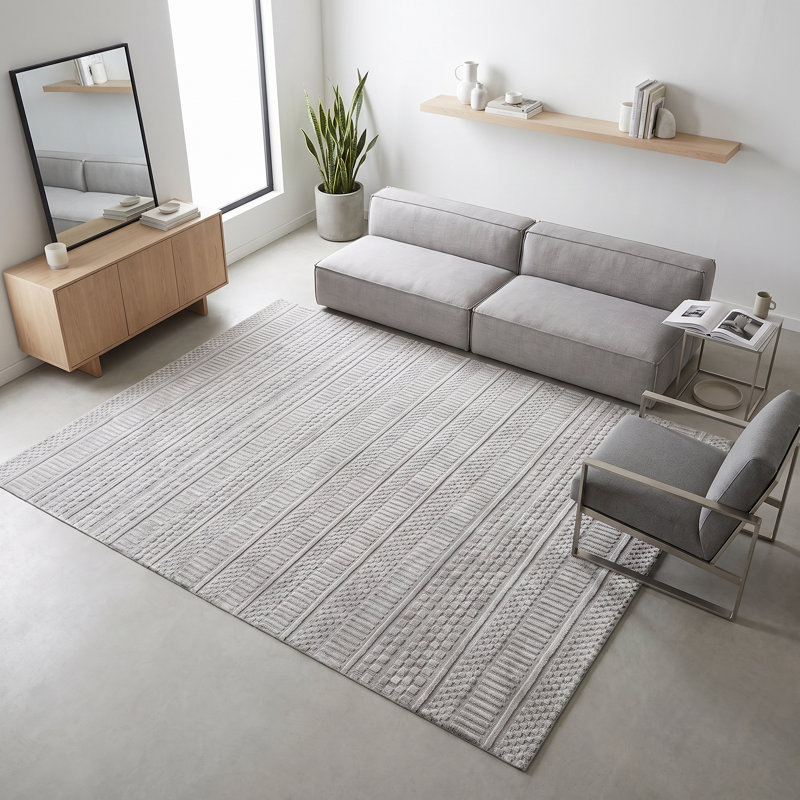 Addison Viscose Geometric Indoor Rug, Rectangle 6' x 9'