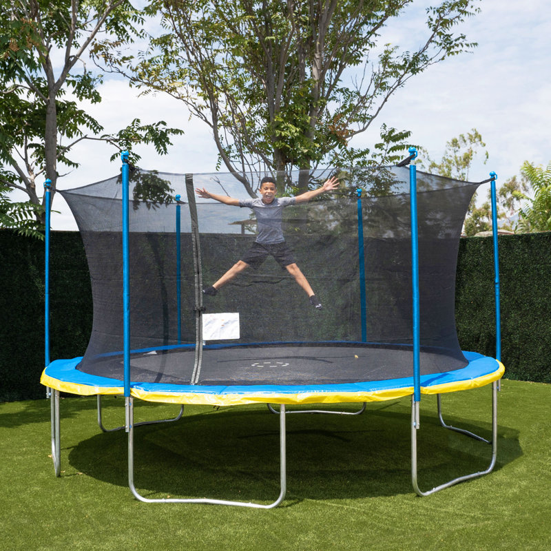 Sportspower TruJump 15' Round Backyard Trampoline with Safety Enclosure (Wayfair Exclusive)