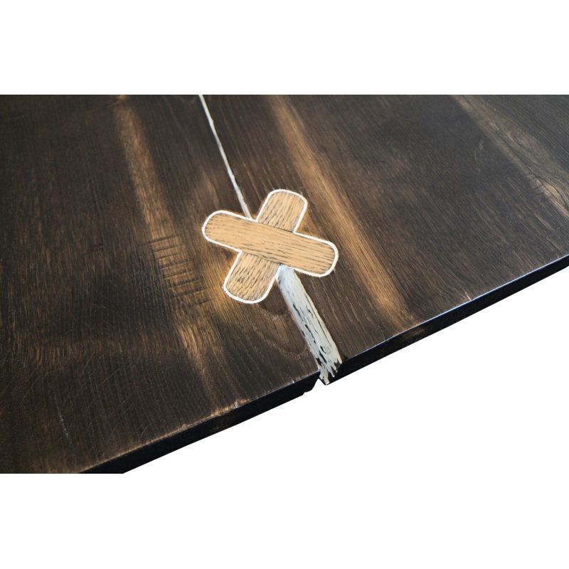 Rustic Reclaimed Oak Wood Dining Table with Metal Base, Seats 10