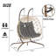 Fauteuil double avec support, fauteuil pivotant en osier et rotin pour l'intérieur et l'extérieur, chaises hamac-1031570607