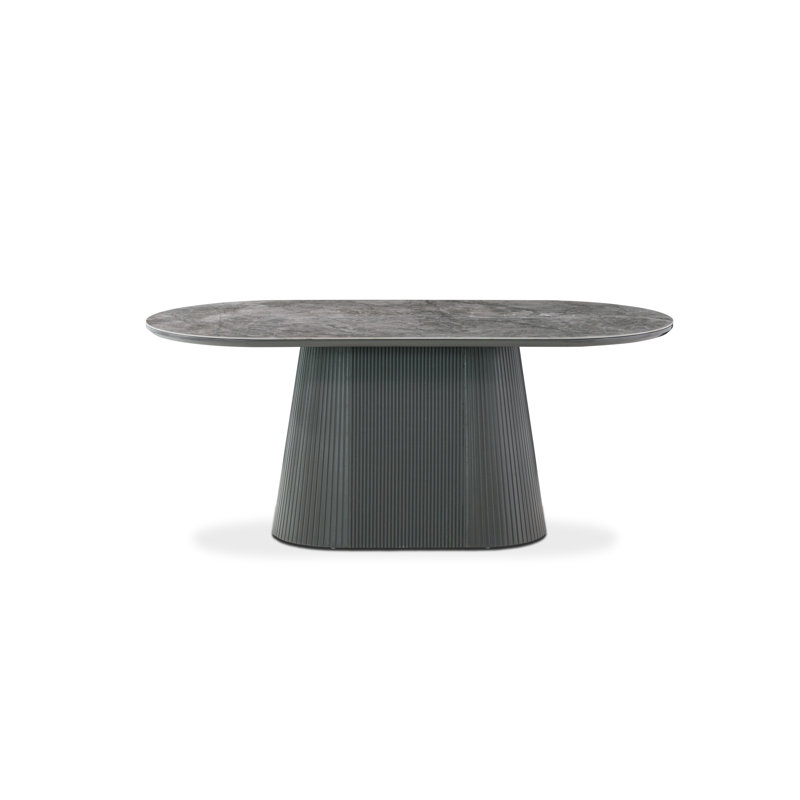 Decie Oval Stone Top Dining Table