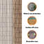 140cm H x 400cm W Brown Bamboo Border Fencing