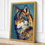 Expressive Wolf Modern - Wrapped Canvas-2057316332-2057316335