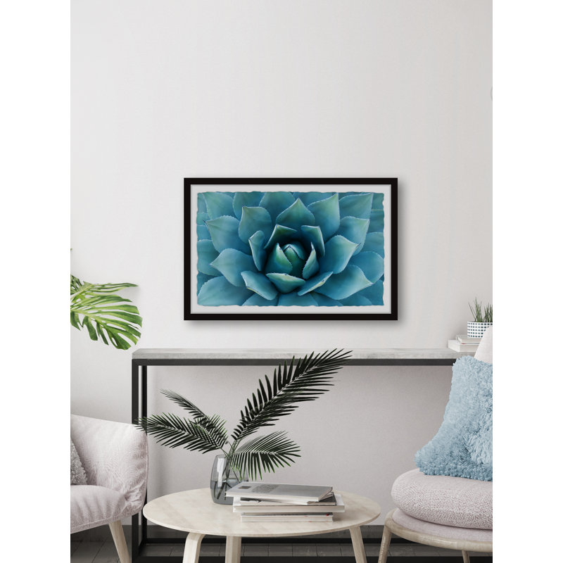 Green Rosettes - Single Picture Frame Painting, 41 cm H x 61 cm W