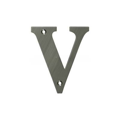 Deltana RL4V-10B 4" Residential Letter V in Oil-rubbed Bronze