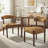 Upholstered Dining Chair Set of 4, Extra-Wide 20” Seat, Deep Cushioned Comfort, Durable Easy-Care Fabric, Solid Wood Legs-901888360