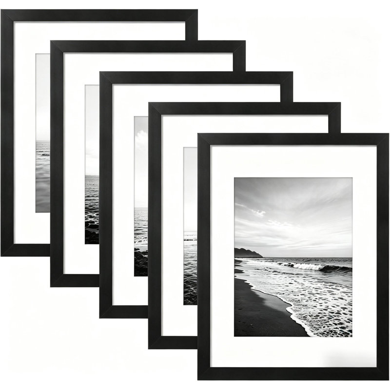Ensemble de cadres photo Black Gallery Wall, L 12 po x H 16 po, 12" x 16",8.5" x 11"