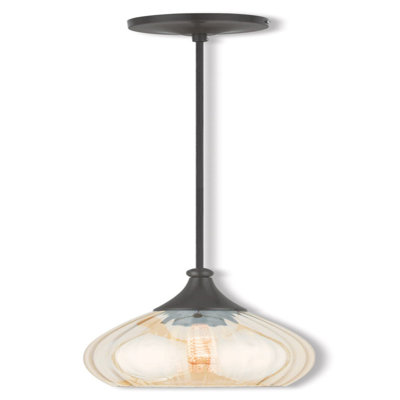 Luminaire suspendu en forme de dôme à 1 lumière Warre