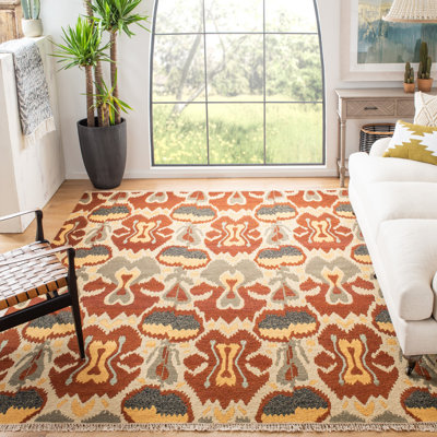Tapis ikat en laine tissé à la main Saint-Paul