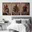 «Mountain Pine Tree Nature Wilderness Modern Decor Relax Calm Chic Living Room Office» 3 pièces-100781315-100781316