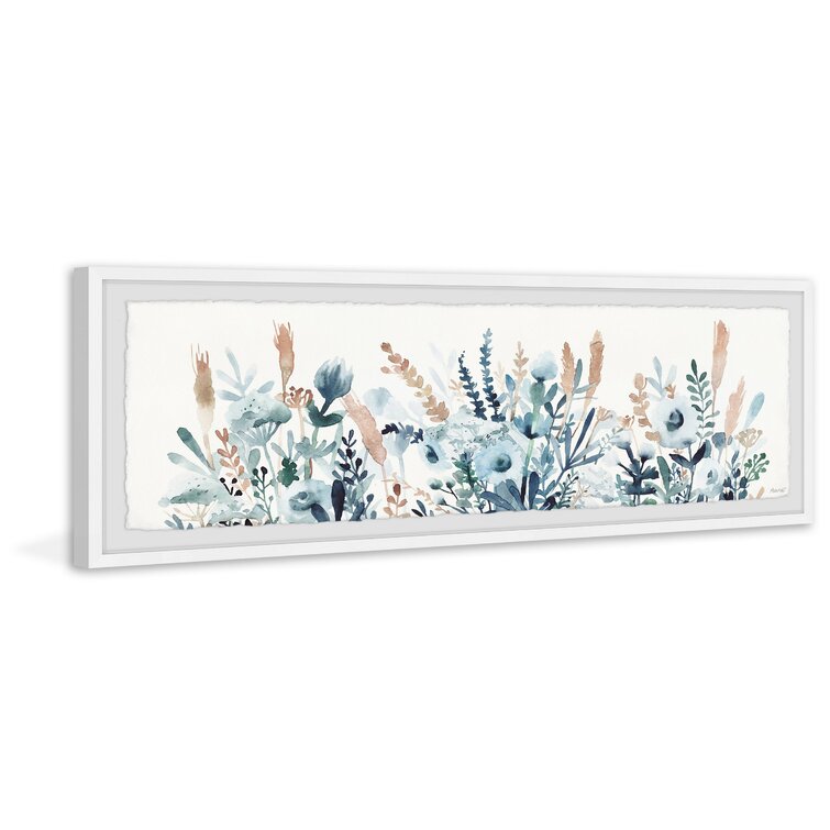 Marmont Hill Flowers And Leaves Framed On Paper by Marmont Hill Print