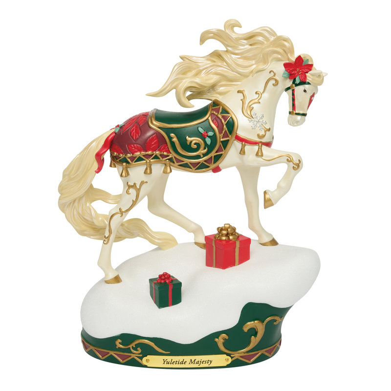 Figurine Enesco The Trail of Painted Poneys Christmas Yuletide Majesty 8,22 pouces