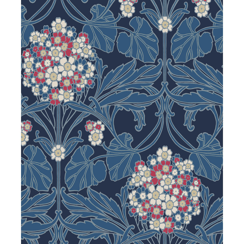 Animal Print Roll, Naval Blue/Raspberry