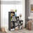 4-Layer Irregular Open Shelf Bookcase-241118382