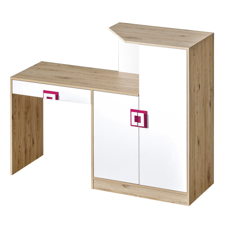 Manfredi Computer Desk, Pink