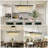 6‑Light Layered Kitchen Island Pendant, Dining Room Chandelier With Glass Teardrop Shapes