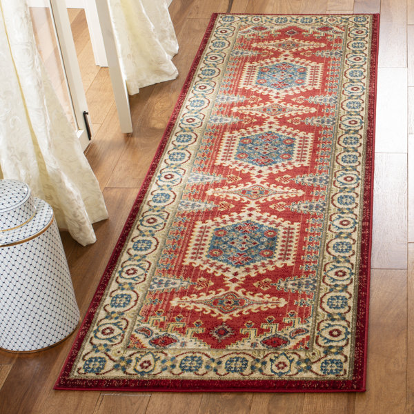 World Menagerie Bisen Red/Ivory Area Rug & Reviews - Wayfair Canada