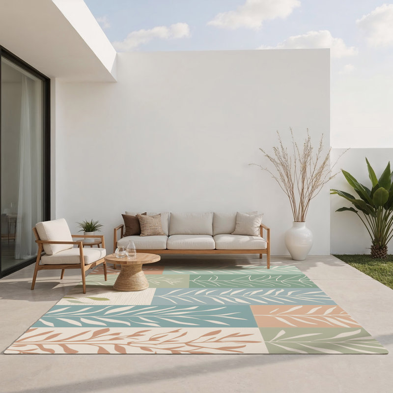 Tapis intérieur et extérieur Golden Harvest, Rectangle 1 pi 6 po x 2 pi 6 po