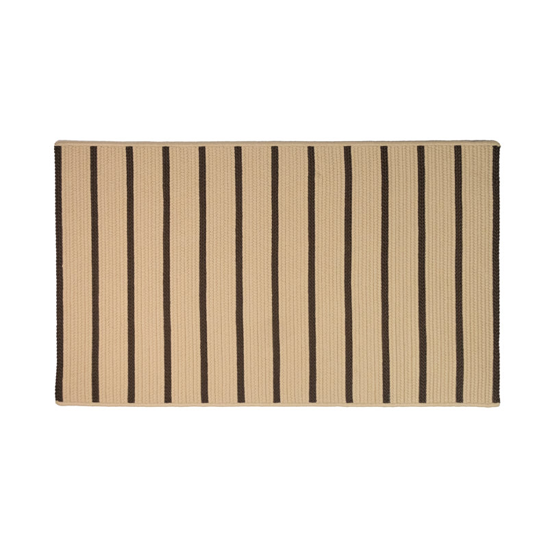 Tapis d'entrée Katharyne, L 18 po x L 30 po, Beige / brun