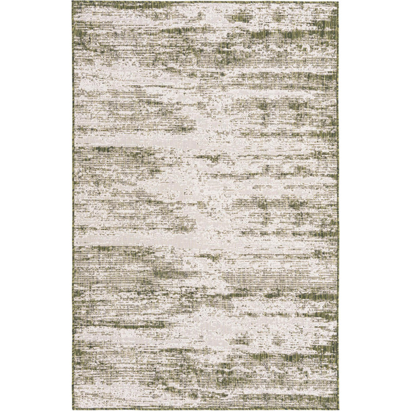 Abstract Indoor / Outdoor Rug, Rectangle 5'3" x 7'10"