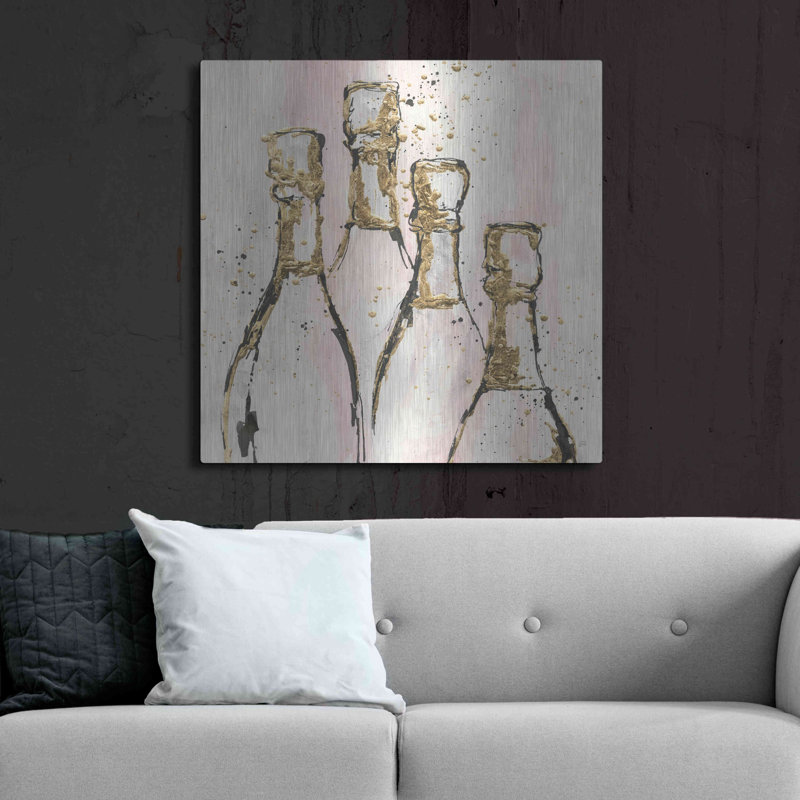 «Champagne Is Grand II» par Chris Paschke, H 36 po x l 36 po