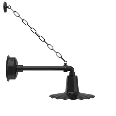 Luminaire de grange d’extérieur à del intégrés 1 ampoule Iris