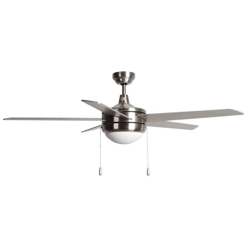 Mirage IV 52"5-Blade Indoor Ceiling Fan, Brushed Nickel, Brushed Nickel