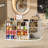L-shaped Reception Desk With Counter, Glass Retail Counter Desk Display Case, 2 Drawers