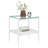 2-piece Modern End Tables Rectangle Side Table with Tempered Glass Top & MDF Storage Shelf, Living Room Accent Tables-1889556391-1889556399