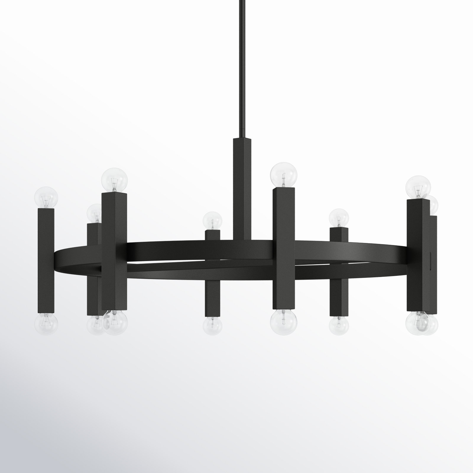 Cassi 16-Light Chandelier, Black