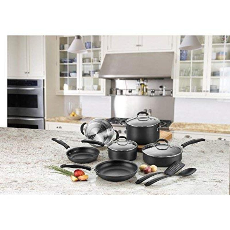 Cuisinart Chef's Classic 11 Piece Non Stick Hard-Anodized Cookware Set