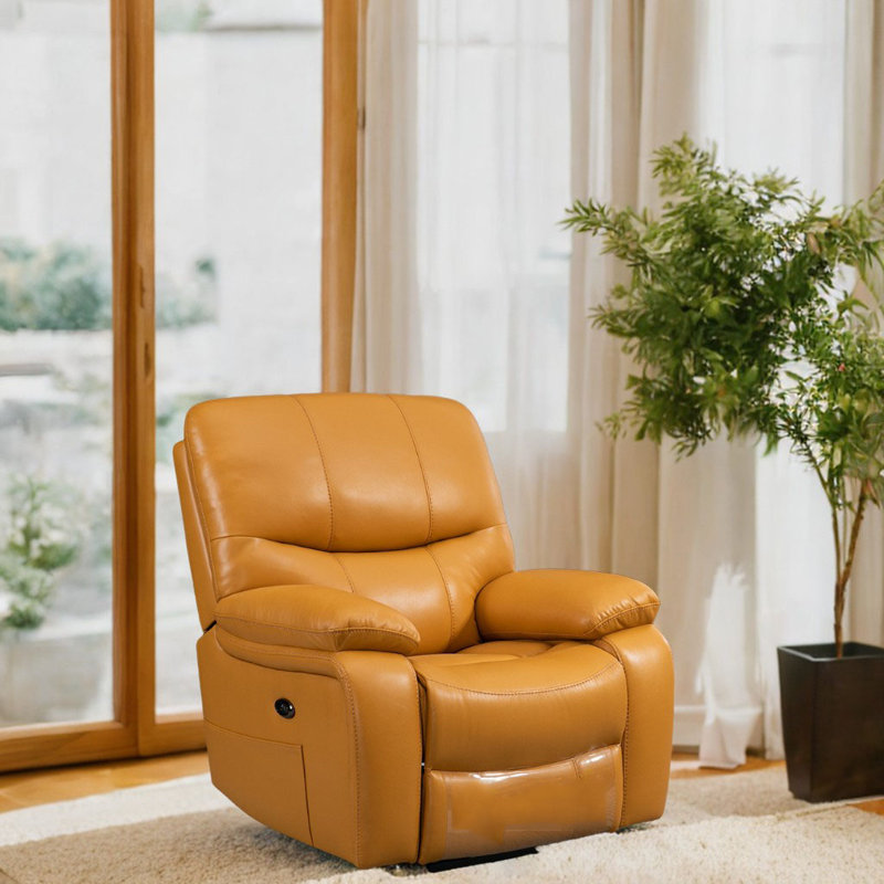 Fauteuil inclinable pivotant Emberlei, Orange